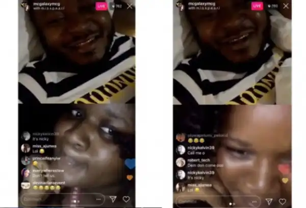 18-Year-Old UNILAG Student Begs MC Galaxy To Strip On His IG Live Video